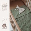 Wiegdeken wafelstructuur - Waffle cotton olive green